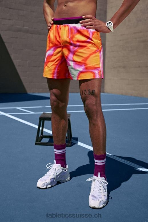 Hommes le fondamental court ii (linéaire) 132 B0B6R3123 évasion rose folie estivale Fabletics