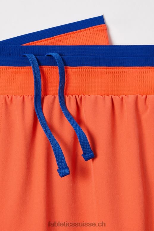 Hommes le fondamental court ii (linéaire) 132 B0B6R3124 orange passion Fabletics