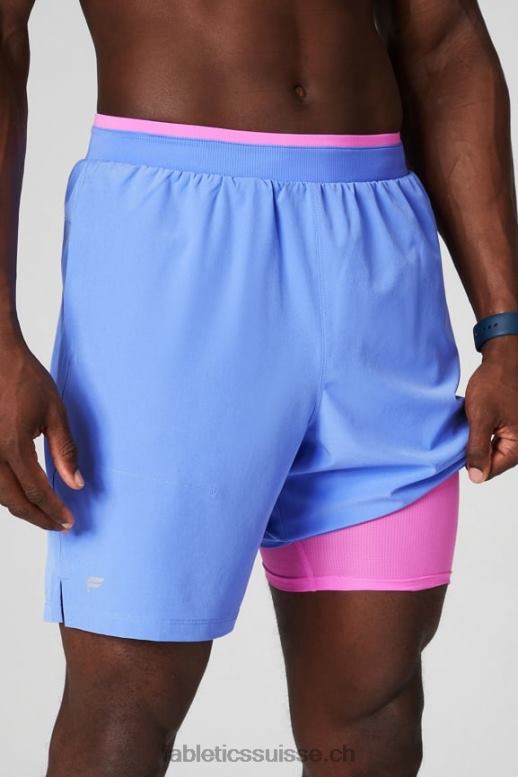 Hommes le fondamental court ii (linéaire) 132 B0B6R3125 punch pervenche Fabletics