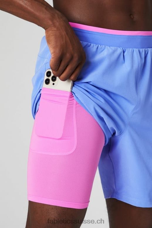 Hommes le fondamental court ii (linéaire) 132 B0B6R3125 punch pervenche Fabletics