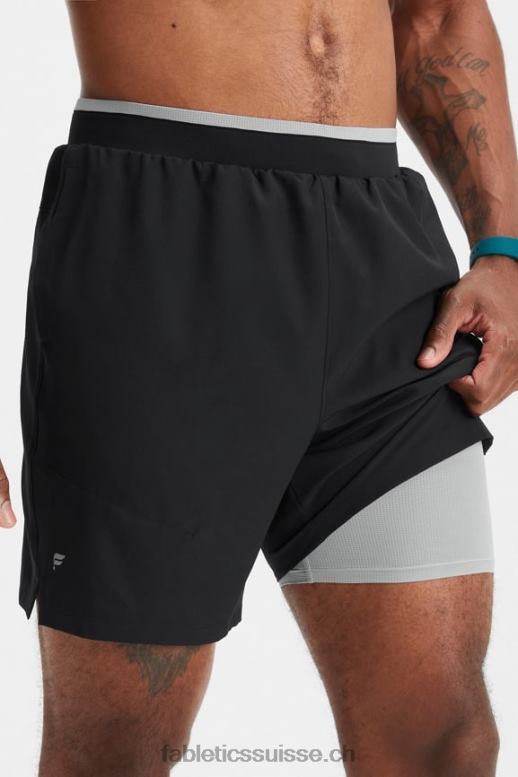 Hommes le fondamental court ii (linéaire) 132 B0B6R3126 noir Fabletics