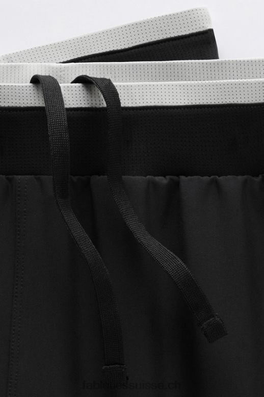 Hommes le fondamental court ii (linéaire) 132 B0B6R3126 noir Fabletics