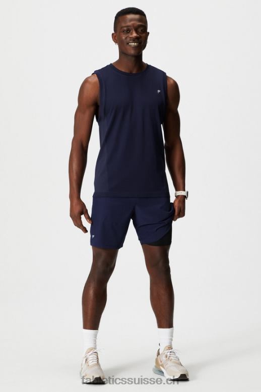 Hommes le fondamental court ii (linéaire) 133 B0B6R3127 bleu marine profond Fabletics