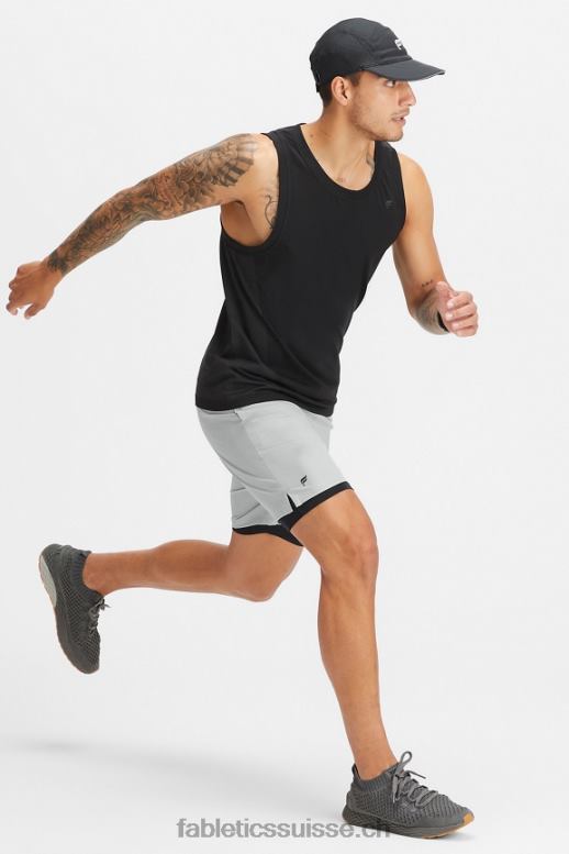 Hommes le fondamental court ii (linéaire) 133 B0B6R3128 gris minéral Fabletics