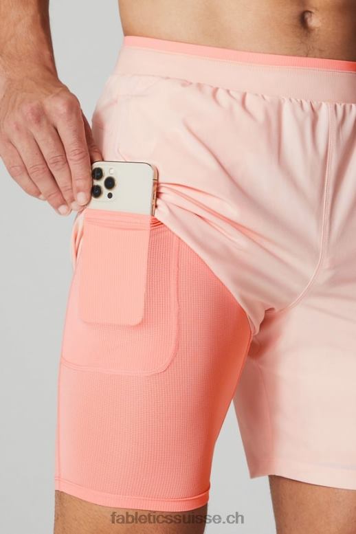 Hommes le fondamental court ii (linéaire) 133 B0B6R3130 crème au beurre rose Fabletics