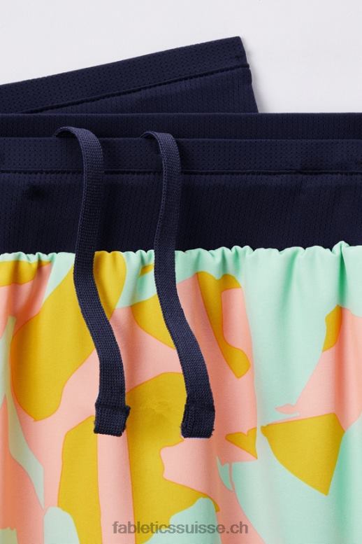 Hommes le fondamental court ii (linéaire) 134 B0B6R3132 Peach Kiss Organic Blobs Fabletics