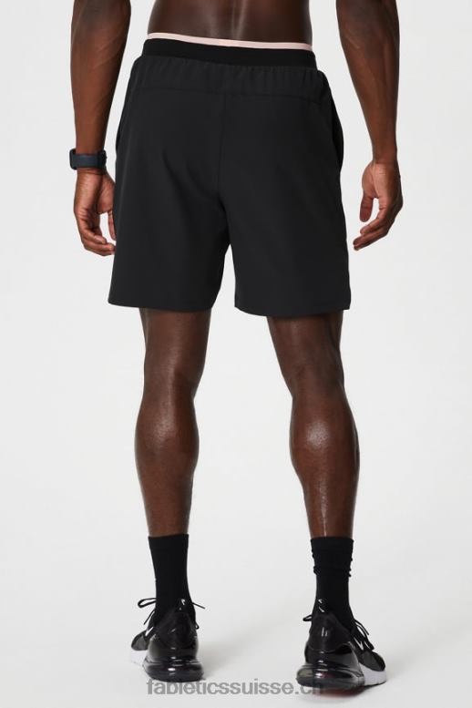 Hommes le fondamental court ii (linéaire) 134 B0B6R3133 crème au beurre noir/rose Fabletics