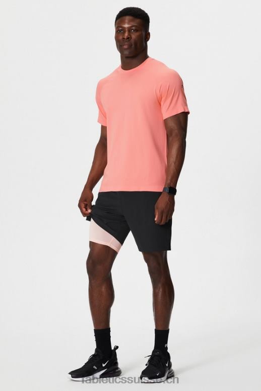 Hommes le fondamental court ii (linéaire) 134 B0B6R3133 crème au beurre noir/rose Fabletics
