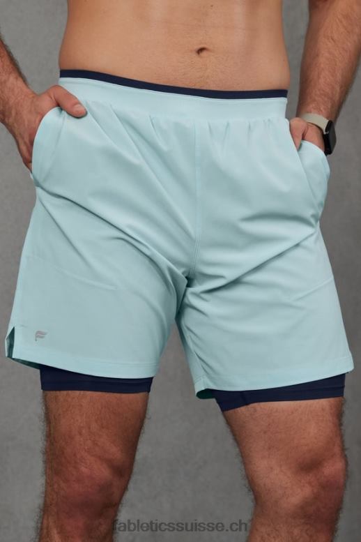 Hommes le fondamental court ii (linéaire) 134 B0B6R3135 bleu nordique Fabletics