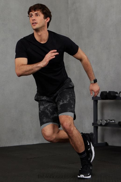 Hommes le fondamental court ii (linéaire) 135 B0B6R3139 bruit ambiant noir Fabletics