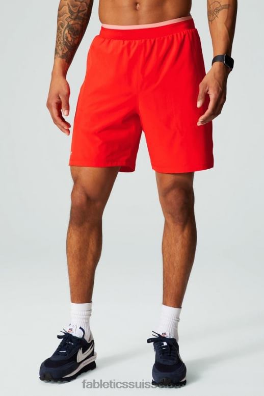 Hommes le fondamental court ii (linéaire) 135 B0B6R3141 lueur de feu perforé Fabletics