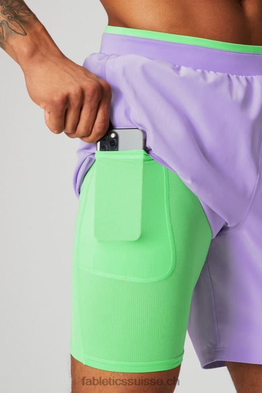Hommes le fondamental court ii (linéaire) 136 B0B6R3142 lavande emblématique Fabletics