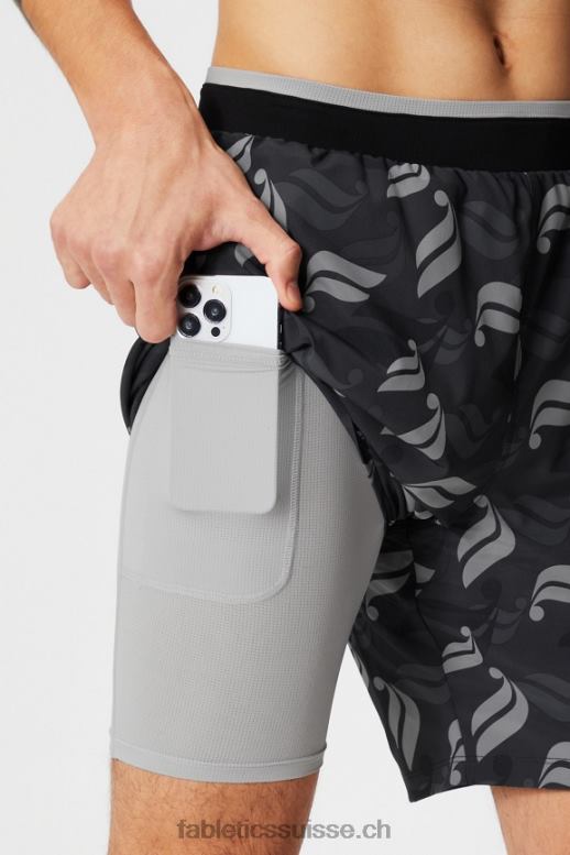 Hommes le fondamental court ii (linéaire) 136 B0B6R3143 lancer de blackletics Fabletics