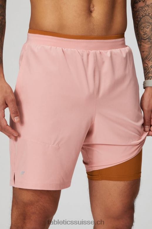 Hommes le fondamental court ii (linéaire) 136 B0B6R3145 ardoise rose Fabletics
