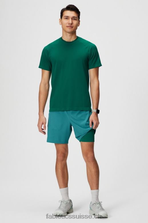 Hommes le fondamental court ii (linéaire) 136 B0B6R3146 Sarcelle foncée Fabletics