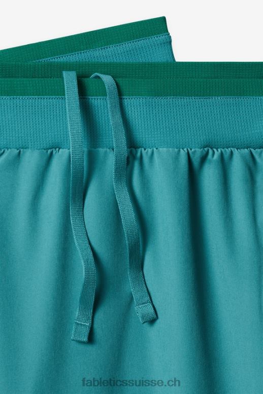 Hommes le fondamental court ii (linéaire) 136 B0B6R3146 Sarcelle foncée Fabletics