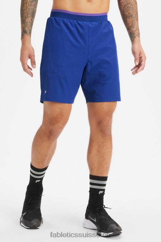 Hommes le fondamental court ii (linéaire) 137 B0B6R3149 bleu français Fabletics