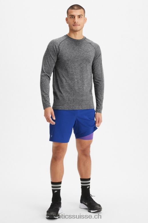 Hommes le fondamental court ii (linéaire) 137 B0B6R3149 bleu français Fabletics