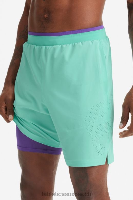 Hommes le fondamental court ii (linéaire) 137 B0B6R3150 brume de menthe perforé Fabletics
