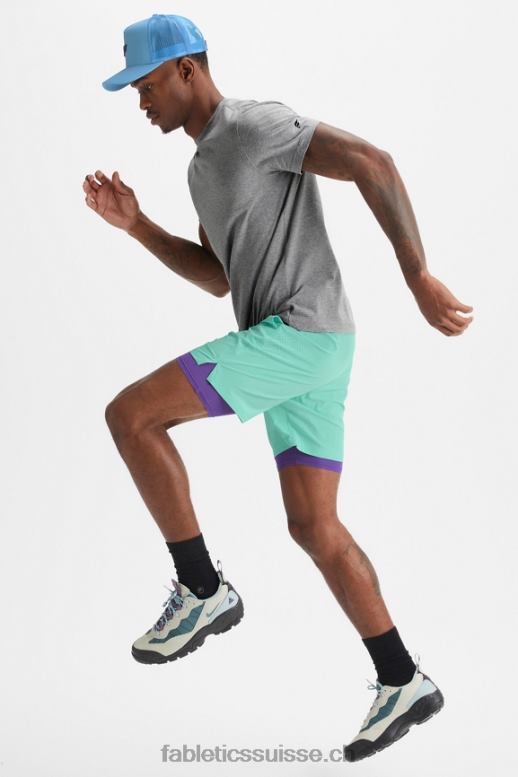 Hommes le fondamental court ii (linéaire) 137 B0B6R3150 brume de menthe perforé Fabletics