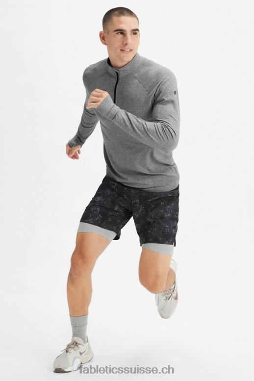 Hommes le fondamental court ii (linéaire) 138 B0B6R3152 camouflage nu noir Fabletics