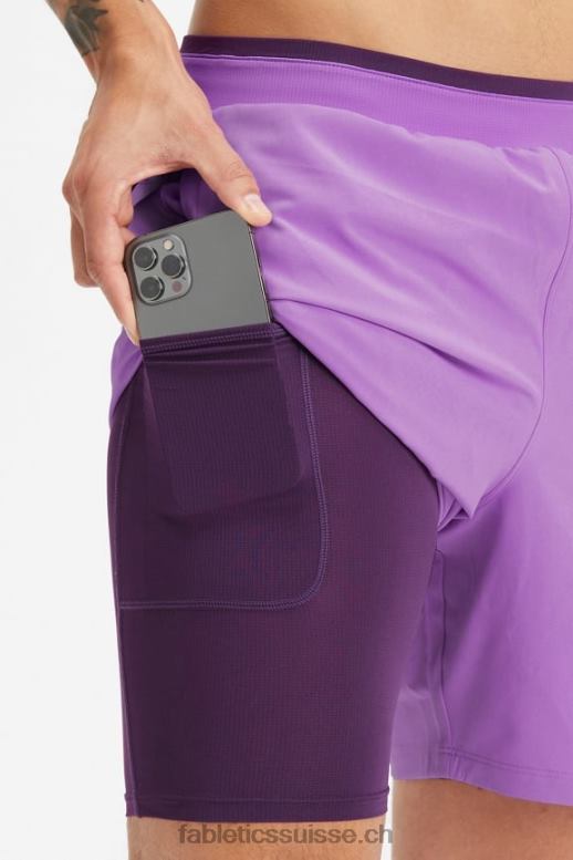 Hommes le fondamental court ii (linéaire) 138 B0B6R3153 fumée mauve Fabletics