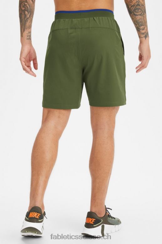 Hommes le fondamental court ii (linéaire) 138 B0B6R3154 mousse noire Fabletics