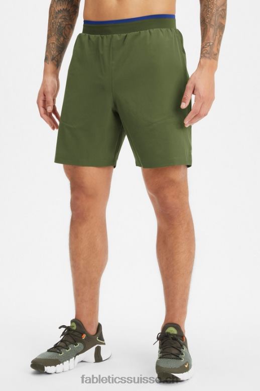 Hommes le fondamental court ii (linéaire) 138 B0B6R3154 mousse noire Fabletics