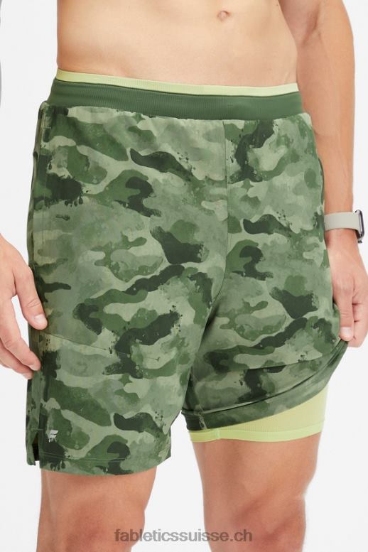 Hommes le fondamental court ii (linéaire) 139 B0B6R3157 camouflage tactique Fabletics