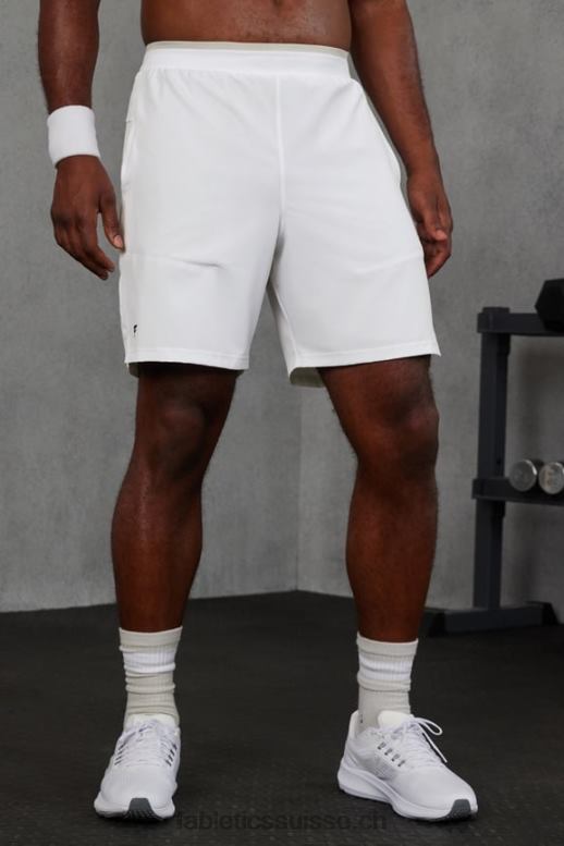 Hommes le fondamental court ii (linéaire) 139 B0B6R3158 blanc classique Fabletics