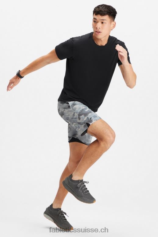Hommes le fondamental court ii (linéaire) 150 B0B6R3226 camouflage gris ombre Fabletics