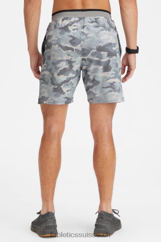 Hommes le fondamental court ii (linéaire) 150 B0B6R3226 camouflage gris ombre Fabletics