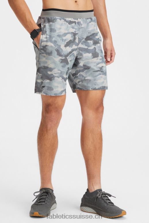 Hommes le fondamental court ii (linéaire) 150 B0B6R3226 camouflage gris ombre Fabletics