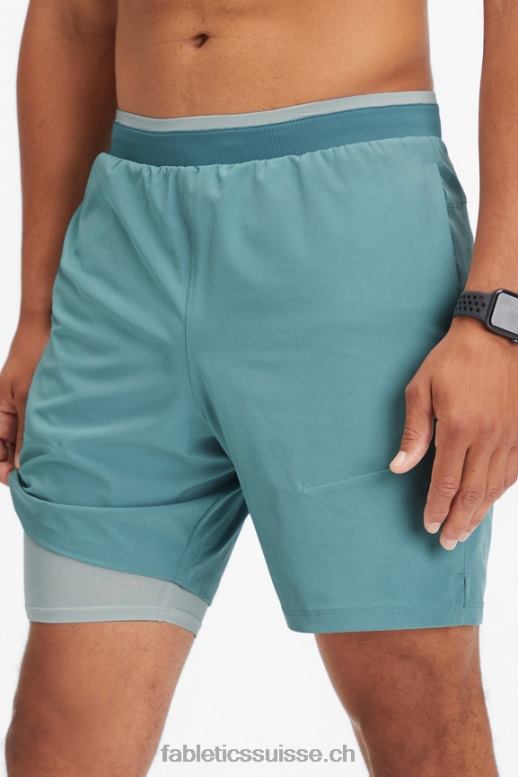 Hommes le fondamental court ii (linéaire) 162 B0B6R3302 vague arctique Fabletics