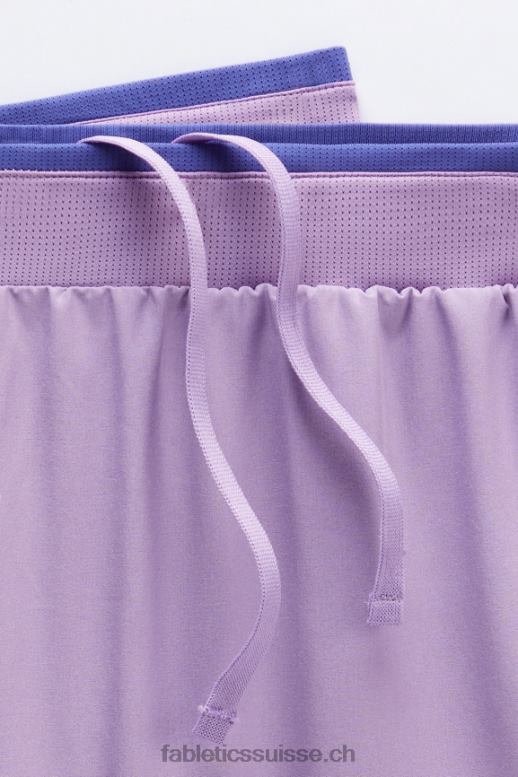 Hommes le fondamental court ii (linéaire) 162 B0B6R3303 ambiance violette perforée Fabletics