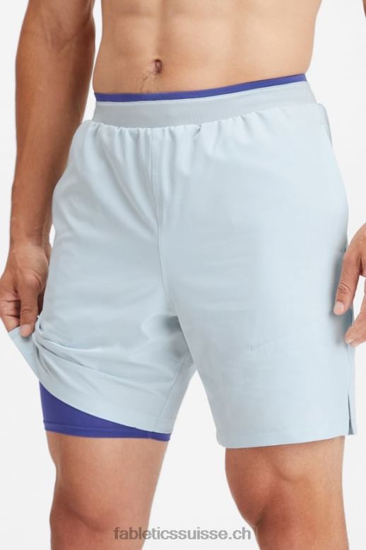 Hommes le fondamental court ii (linéaire) 163 B0B6R3305 frêne bleu Fabletics