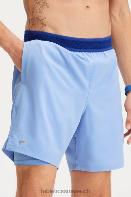 Hommes le fondamental court (linéé) B0B6R3322 bleu vapeur Fabletics