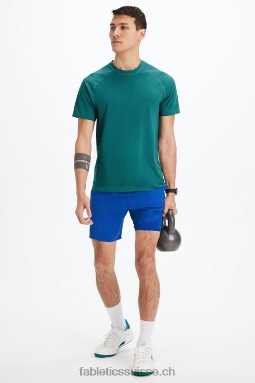 Hommes le fondamental court (linéé) B0B6R3323 bleu de course Fabletics