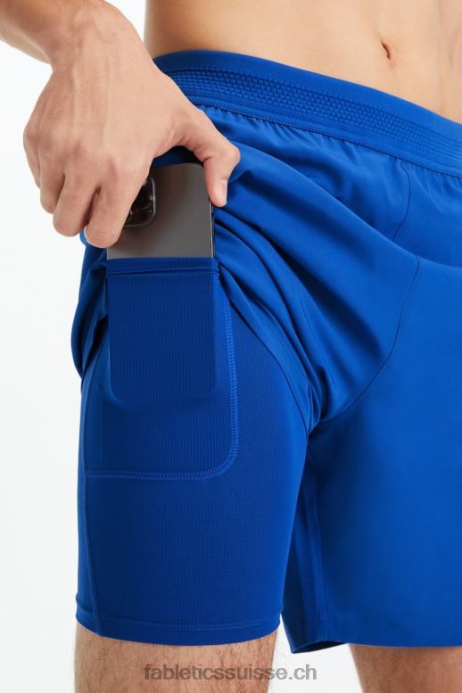 Hommes le fondamental court (linéé) B0B6R3323 bleu de course Fabletics