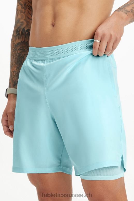 Hommes le fondamental court (linéé) B0B6R3324 bleu nordique Fabletics