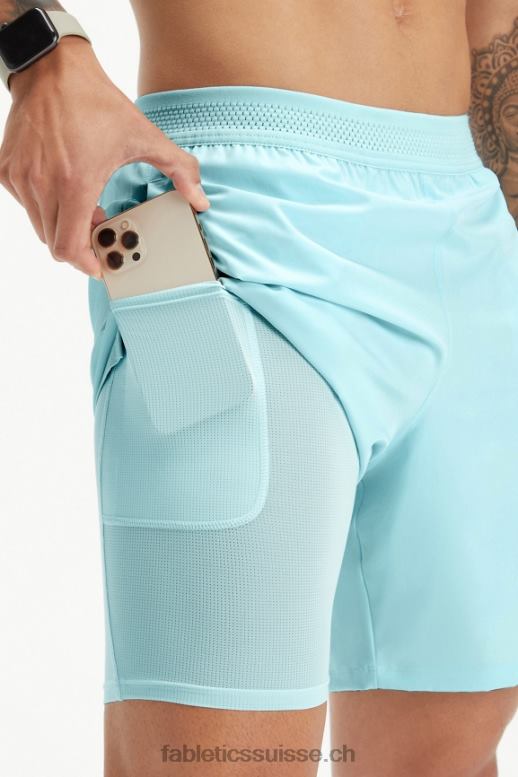 Hommes le fondamental court (linéé) B0B6R3324 bleu nordique Fabletics