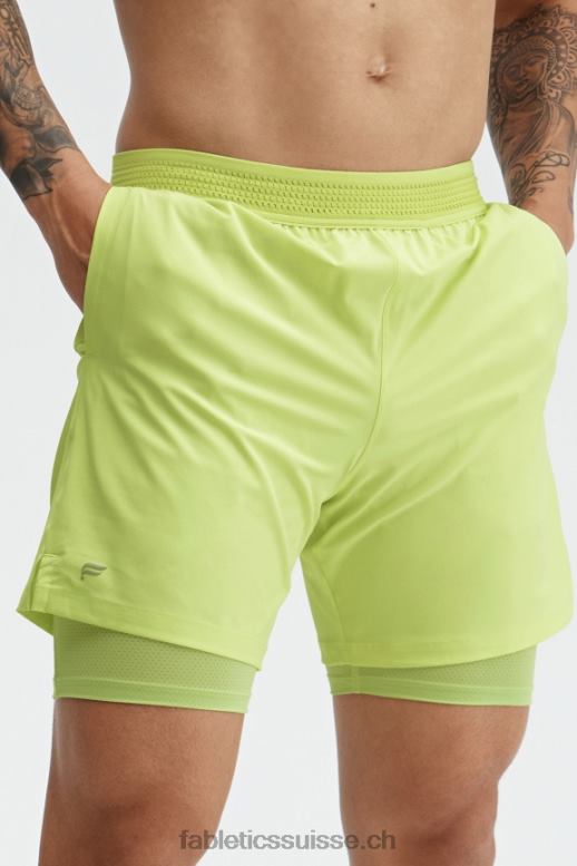 Hommes le fondamental court (linéé) B0B6R3325 chaux fanée Fabletics