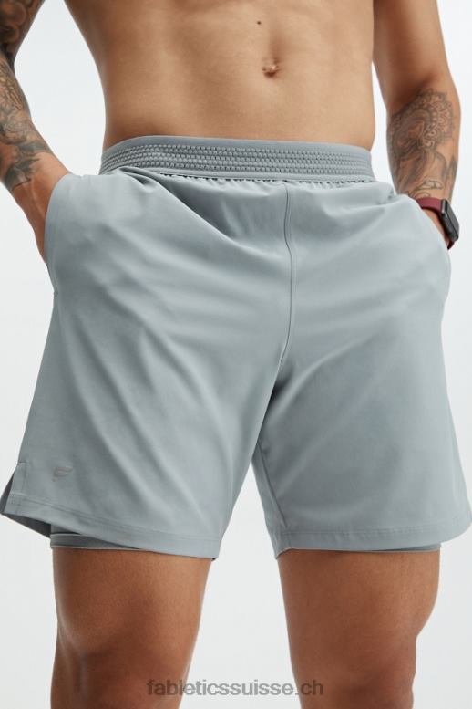 Hommes le fondamental court (linéé) B0B6R3327 gris ombre Fabletics