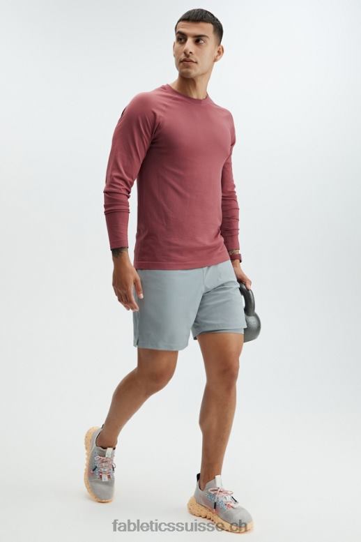 Hommes le fondamental court (linéé) B0B6R3327 gris ombre Fabletics