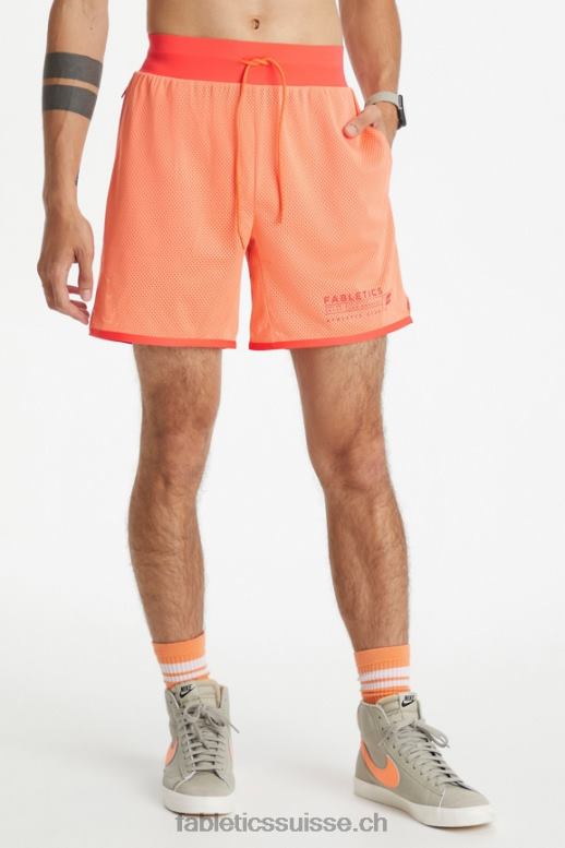 Hommes le rec court B0B6R3365 athlétisme de pêche vif Fabletics