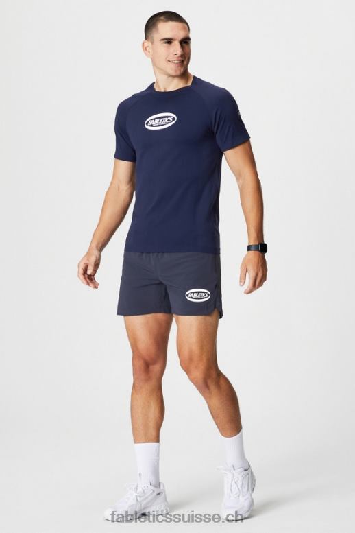 Hommes le seul court 160 B0B6R3273 ovale bleu marine classique Fabletics