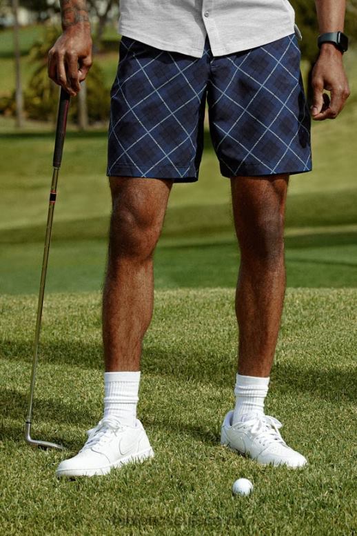 Hommes le seul court B0B6R3164 tartan de golf neutre Fabletics