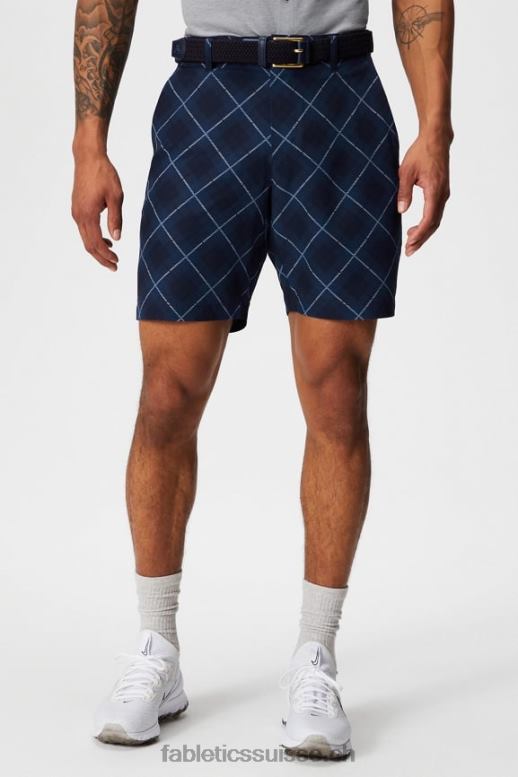 Hommes le seul court B0B6R3164 tartan de golf neutre Fabletics