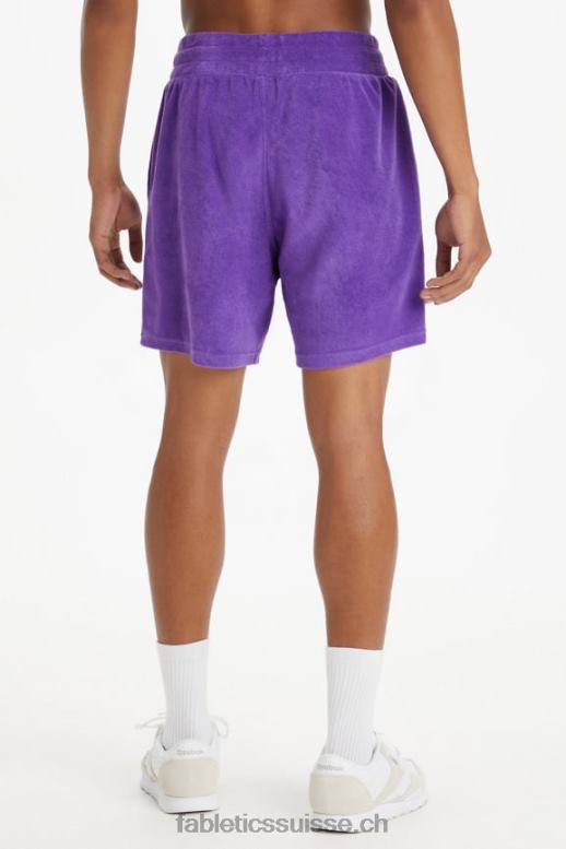 Hommes le short en éponge de l\'île B0B6R3359 prune royale Fabletics