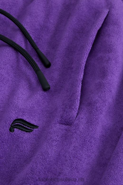 Hommes le short en éponge de l\'île B0B6R3359 prune royale Fabletics